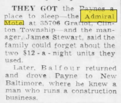 Admiral Motel - Sep 04 1959 Article